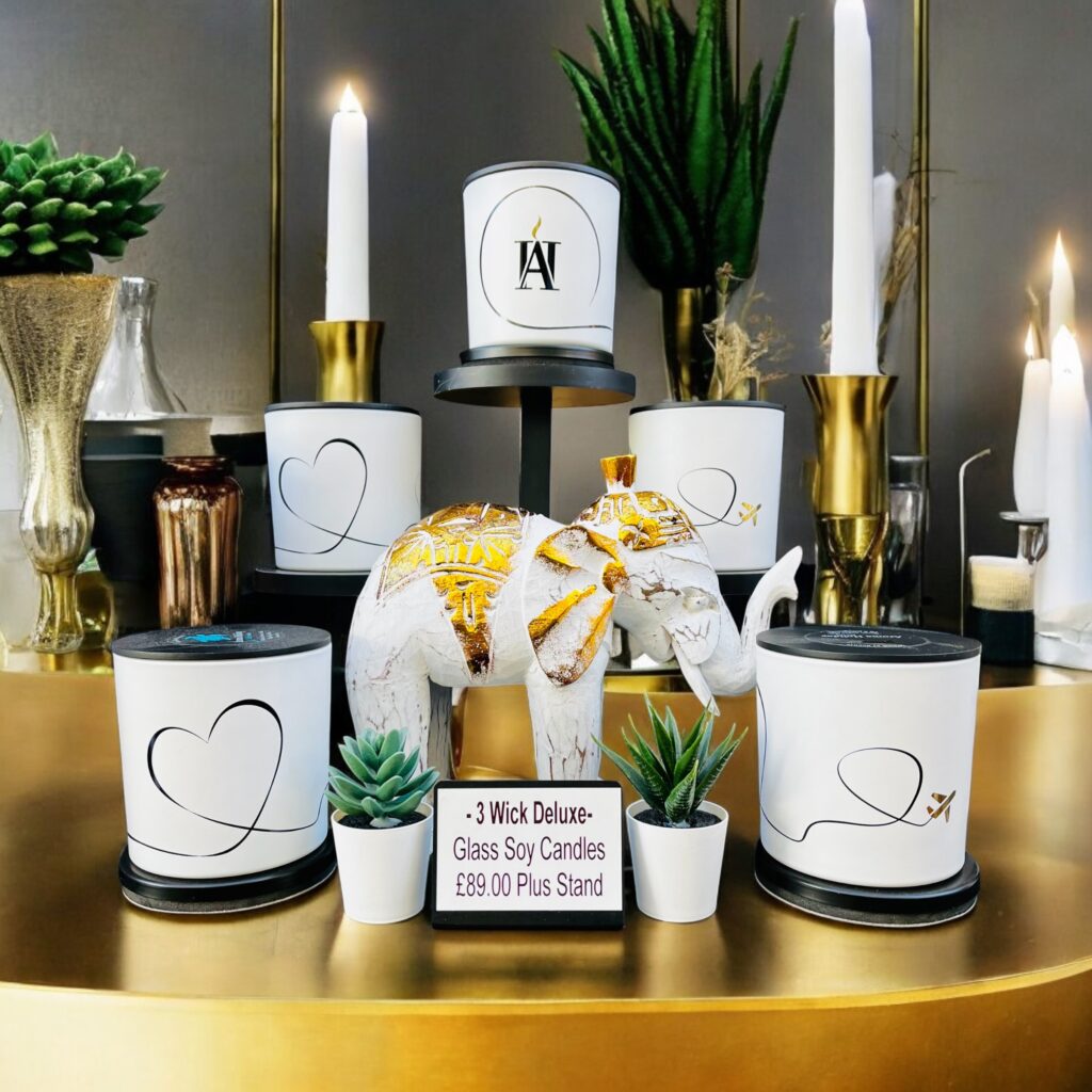 Candle gifting through history, elephant candle display by Aroma Holiday